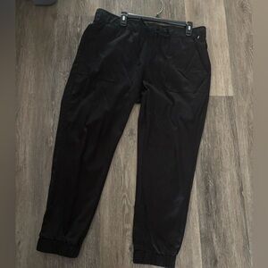 Men's David Bitton Buffalo Black Jogger Pants Sz L - Comfortable Everyday Wear